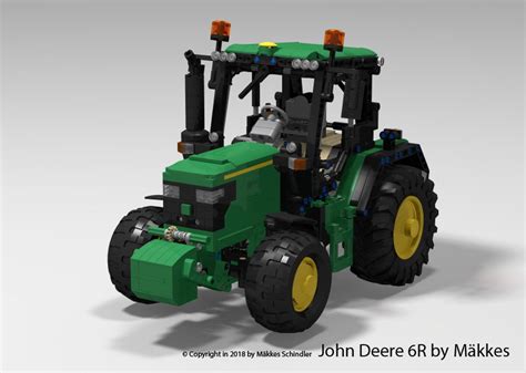 LEGO MOC-14619 John Deere 6R Tractor by Mäkkes (Technic 2019 ...