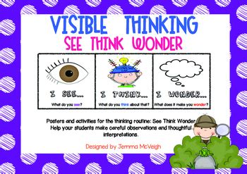 FREEBIE - Visible Thinking - SEE THINK WONDER ~ Miss Mac Attack