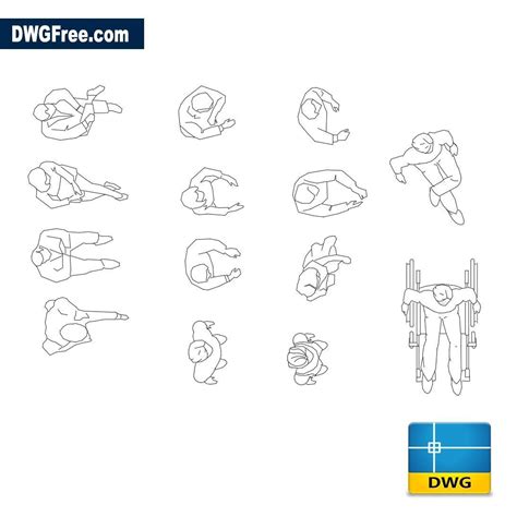 People top view DWG - Download Autocad Blocks Model.