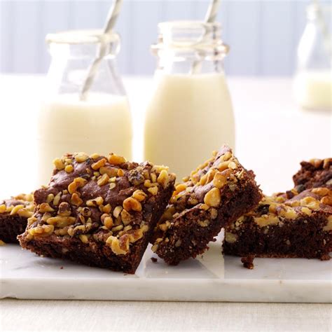 Fudge Nut Brownies Recipe | Taste of Home