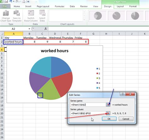 Excel 2007 - Create Custom Pie Chart (For Example With Horizontal Data) | The Solaris Cookbook ...