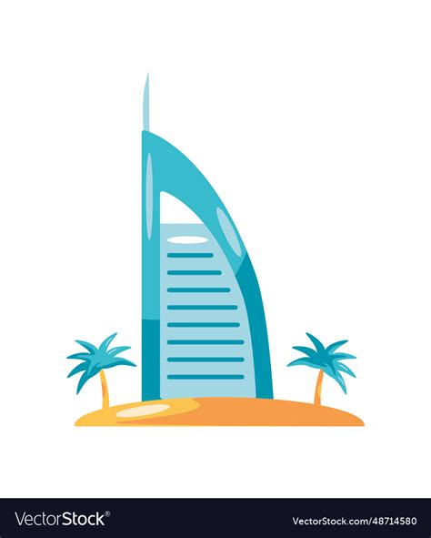 Dubai building icon Royalty Free Vector Image - VectorStock