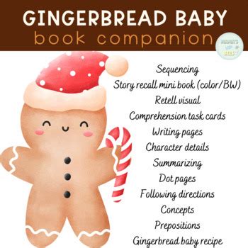 Gingerbread Baby Book Companion by Mama's Little Bees | TPT