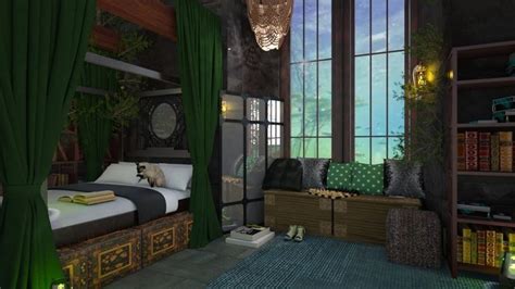 Slytherin dorm room | Slytherin room, Slytherin dorm room, Harry potter ...