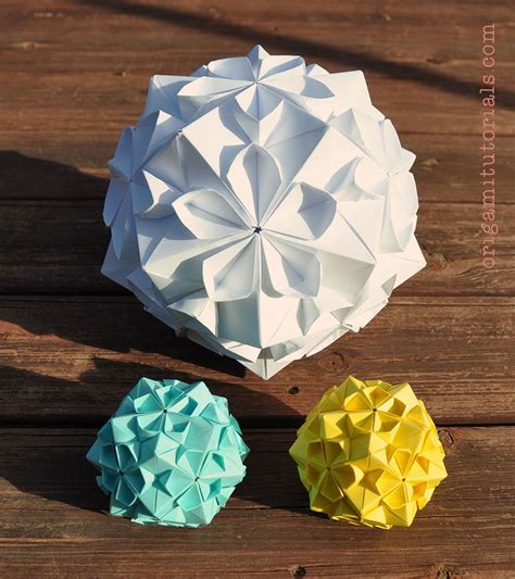 Cherry Blossom Ball Kusudama by Tomoko Fuse – Origami Tutorials | Useful origami, Origami crafts ...