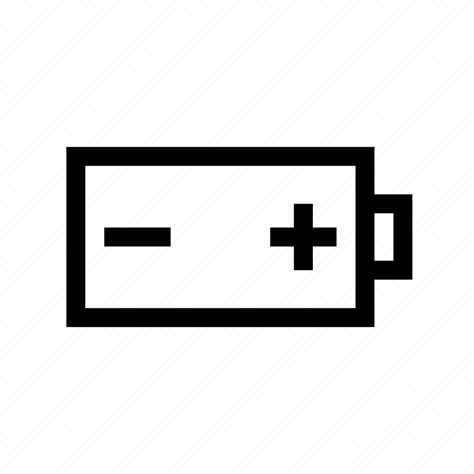 Battery, plus, minus, battery status icon - Download on Iconfinder