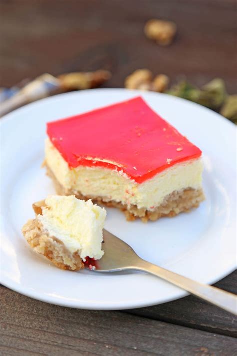 Auntie Arleen's Famous Jello Cheesecake - Wallflour Girl | Recipe | Cheesecake recipes, Jello ...