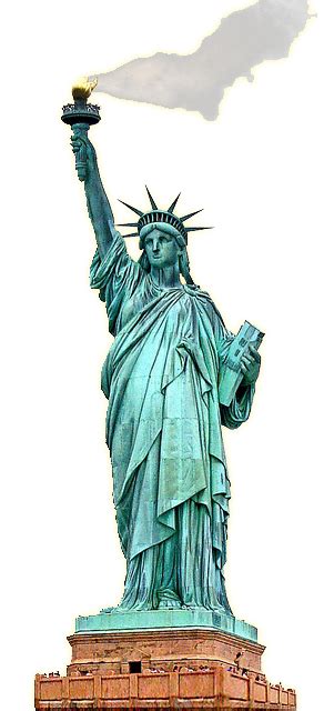 Statue Of Liberty Clipart Burning Torch PNG Transparent Background ...