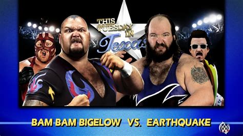 WWE 2K16 | Bam Bam Bigelow vs. Earthquake - YouTube