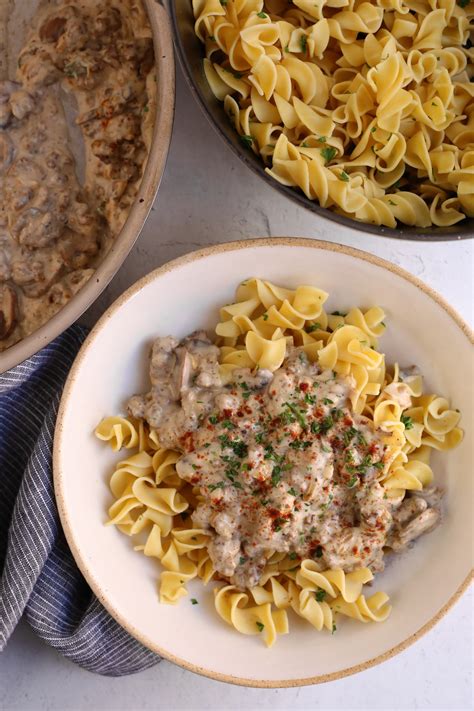 Easy Ground Beef Stroganoff Recipe (with Video)