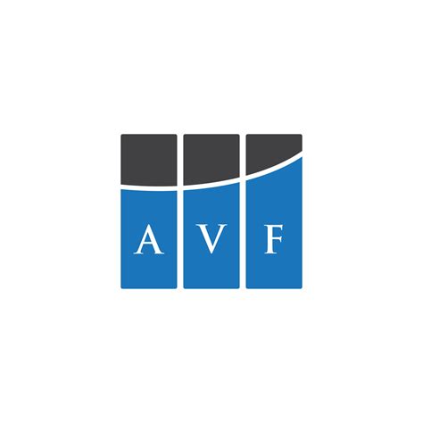 AVF letter logo design on black background. AVF creative initials letter logo concept. AVF ...