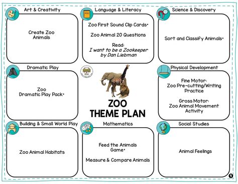 Preschool Zoo Theme - Pre-K Printable Fun