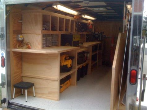 Contractor Tool Trailer Setup | thank you everyone for the ideas for my ...