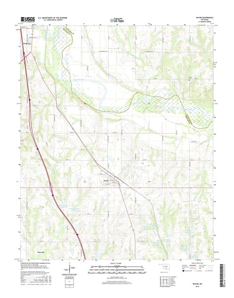 MyTopo Wayne, Oklahoma USGS Quad Topo Map