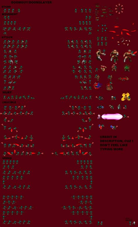 Doomguy Sprite Sheet by madness8 on DeviantArt