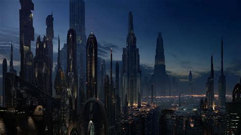 Download Futuristic Sci-Fi City Background Wallpaper | Wallpapers.com