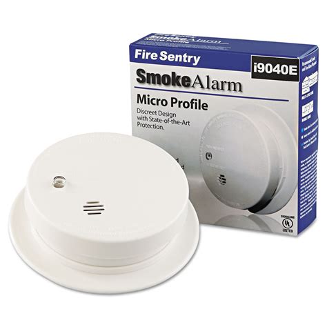 Battery-Operated Smoke Alarm Unit, 9V, 3.88" Diameter - Reparto