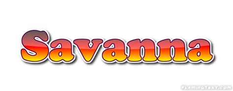 Savanna Logo | Free Name Design Tool from Flaming Text