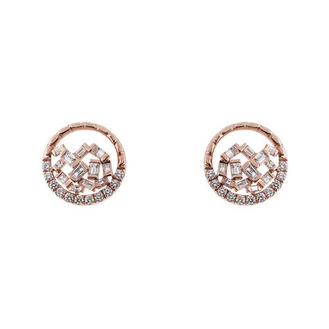 Cosmic Love Diamond Stud Earrings - On Cheong Jewellery