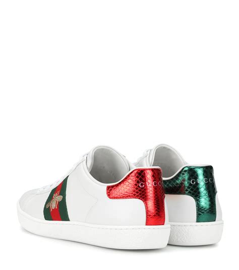 Gucci Ace Leather Sneakers - Lyst