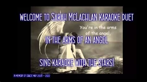 Sarah McLachlan In the Arms of the Angel Karaoke Duet - YouTube