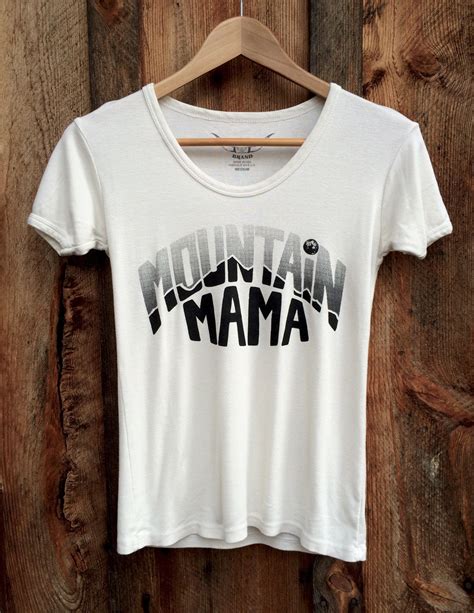 Mountain Mama, 70's Tee, White/Black | Mama tshirts, T shirt, T shirt world