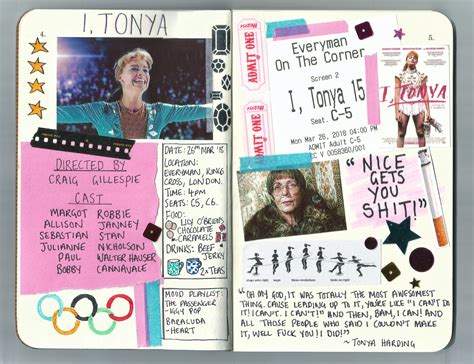 I Tonya Film Journal in Field Notes notebook. Instagram: @kateholderness | Movie collage ...