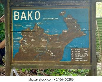 Map Bako National Park Sarawak Malaysia Stock Photo 1486450286 | Shutterstock