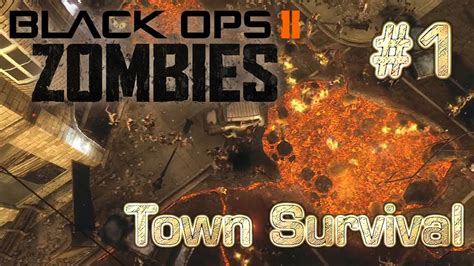 Black Ops 2 Zombies Town Survival: Day 1 - Part 1 Headshots Galore - YouTube