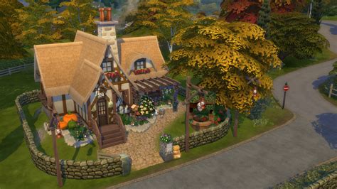 Tiny Witch Cottage 20x20 by bradybrad7 at Mod The Sims 4 » Sims 4 Updates