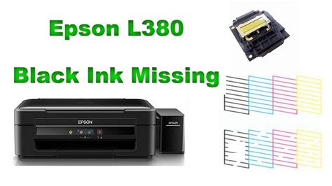 Epson L380 Black Ink Missing Problem Solve .Epson L380 head clean process - YouTube