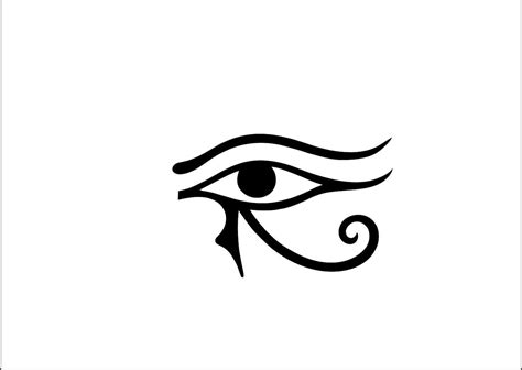 Eye of Horus, a Symbol of Protection Dxf, Eps, Pdf, Svg, Vector Digital ...