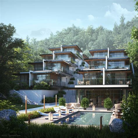 Simple Hillside House Design - Under Asia