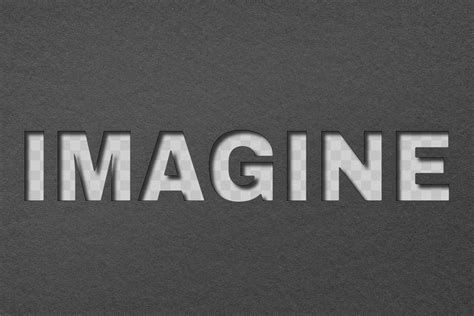 Png paper cut imagine word | Free PNG - rawpixel