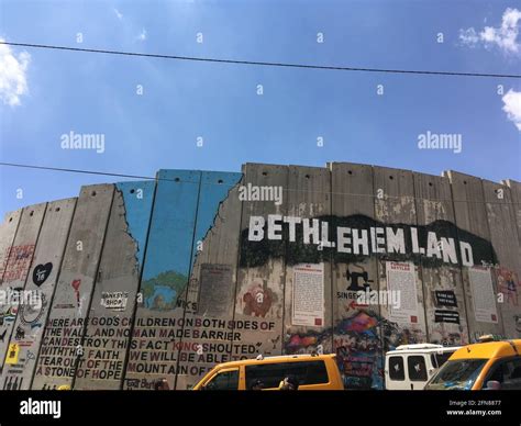 The West Bank Barrier Wall in Bethlehem, Palestine Stock Photo - Alamy