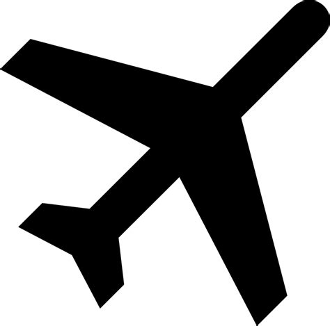 Public Domain Clip Art Image | Illustration of an airplane silhouette ...