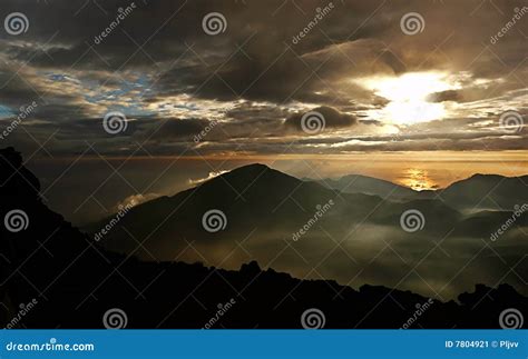 Sunrise Haleakala volcano stock image. Image of sunrise - 7804921