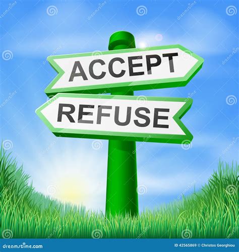 Accept And Refuse Antonyms Word Card Vector Template | CartoonDealer ...