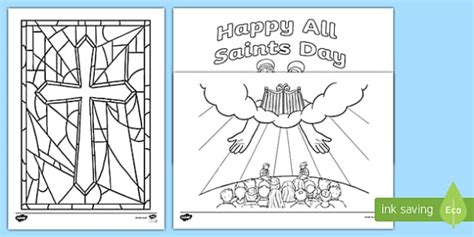 All Saints Day Coloring Pages (Teacher-Made) - Twinkl