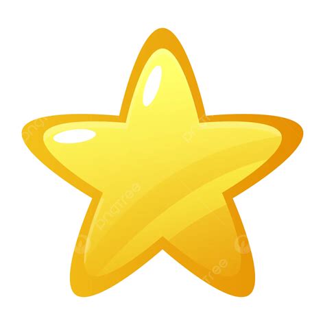 Glossy Yellow Star Hd Image Vector, Star, Glossy Star, Star Clipart PNG ...