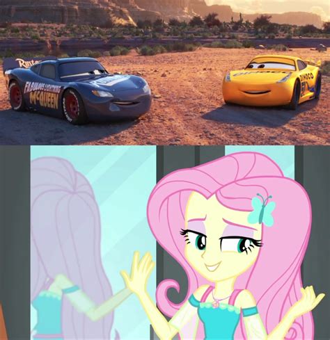 Fluttershy likes Fabulous Lightning McQueen by jacksontormbaymaz on DeviantArt