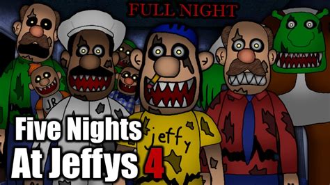 Five Nights At Jeffy's 4 - FULL NIGHT Animation - YouTube