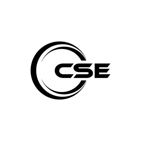 CSE letter logo design in illustration. Vector logo, calligraphy ...