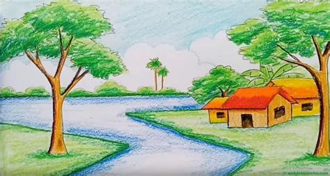 Cómo pintar un paisaje | Paisajes dibujos | Paisajes dibujos, Paisajes ...