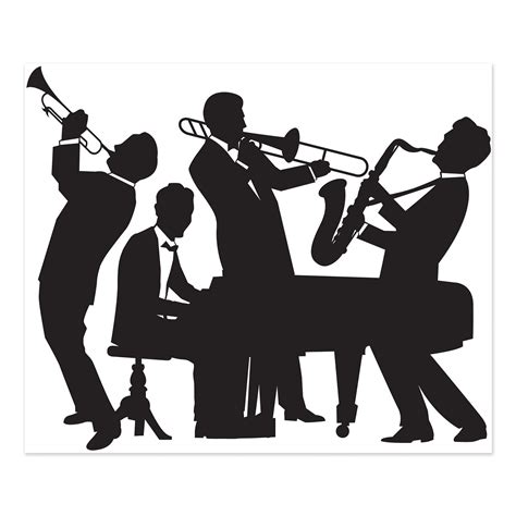 Great 20's Jazz Band Insta-Mural (Pack of 6) | Jazz band, Jazz, Mural