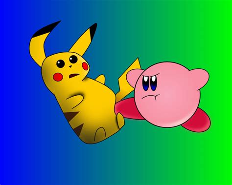 Kirby vs. Pikachu by Trekkie5000 on DeviantArt