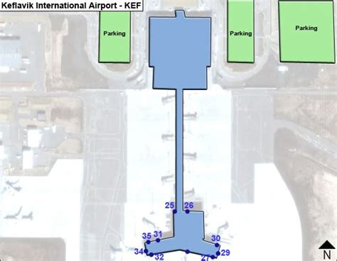 Keflavik KEF Airport Terminal Map