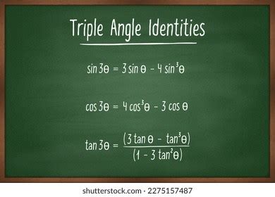 Triple Angle Identities Trigonometry Formula On Stock Vector (Royalty Free) 2275157487 ...