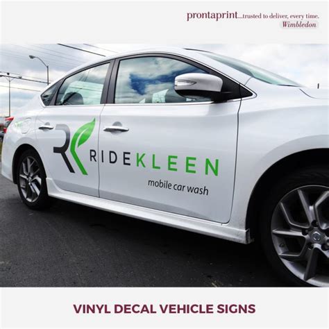 Vinyl Decal Vehicle Signs - Prontaprint Wimbledon