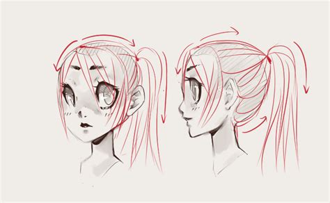 How to draw hair Manga Drawing Tutorials, Art Tutorials, Drawing Sketches, Manga Tutorial ...